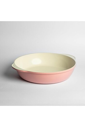 mastergold Circular Baking Tray Made in Korea by with Ceramic Non-Stick Coating and Side Handles | H