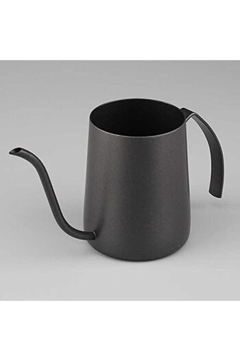 cc bin shihon MN Stainless Steel Coffee Pouring Kettle with Long Neck and Elegant Handle, 600 ml