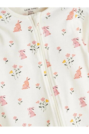 LC Waikiki Lcw Crew Neck Floral Baby Girl Romper 2-Piece (W5)