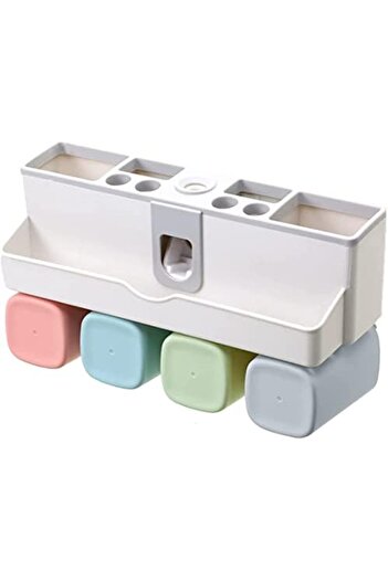 mastergold Wall-mounted Toothbrush Holder with Automatic Toothpaste Dispenser