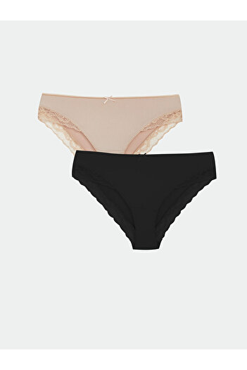 LC Waikiki Create Your Style from Uzg Store |   Lace Detailed Bikini Panties 2-Pack