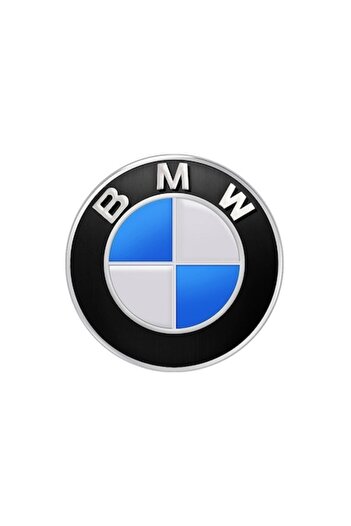 BMW Emblemă decorativă pentru volan, 45 mm, pentru BMW, alb / albastru