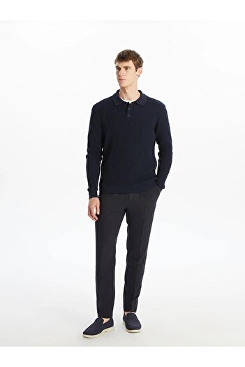 LC Waikiki Ανδρικό πλεκτό πουλόβερ Polo Neck (W5)