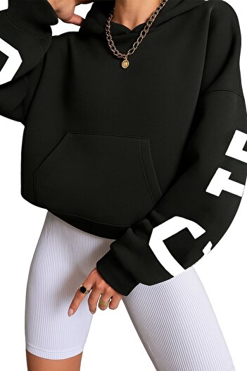 darkopia Unisex Women Men Chicago New York Printed Custom Design 3 Thread Hooded Sweatshirt Hoodie