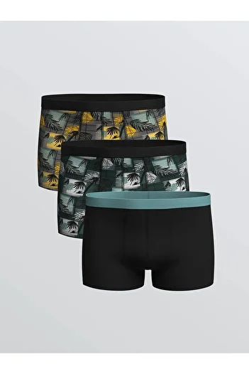LC Waikiki Lc Standard Mold Cotton Flexible Men's Boxer 3-Pack (W5)