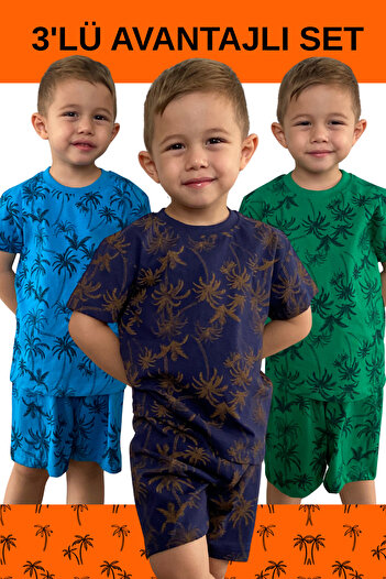 Deyzikids Printed T-Shirt Kids Girls and Boys Tracksuit Set Cute and Cool Casual T-Shirt and Bottom Top 2-5 Years