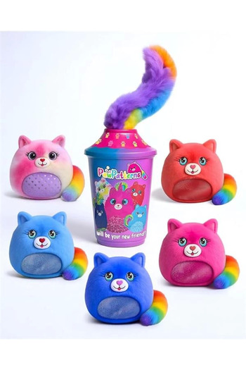 markentegra Pawpatterns Surprise Plush Cat - 5 Collectible Characters, Rainbow Tail, Squishy & Safe
