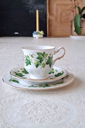 QUEEN ANNE Bone China B570 Double Coffee 3 Pieces 150 ml