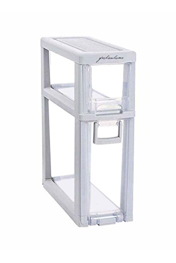Raffine Multi Layered Adjustable Storage Box White 17x43x49cm