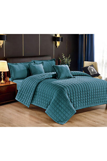 SNOOZYL Summer Plain Design Double Bedspread for Hotel Sleep Made of Microfiber 240*260cm