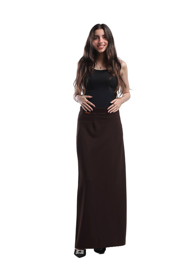 SUGA Tala's summer maxi jeans skirt