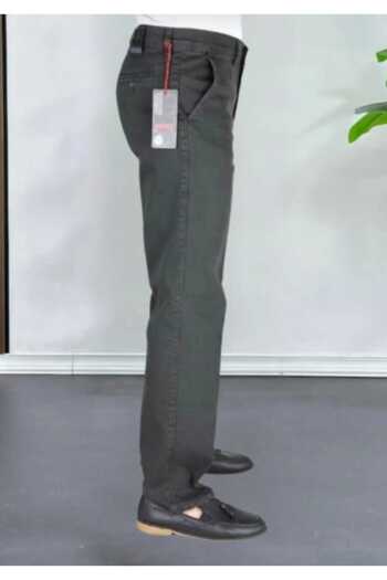 LORDA GİYİM Classic Cut Black Lycra Men's Side Pocket Classic Jeans High Waist Lycra