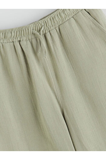 LC Waikiki Elastic Waist Muslin Girl's Trousers