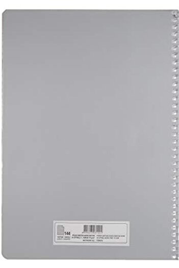 STOREMAX Snshop Pruva A4 Pet Spiral Cardboard Cover Notebook 144 Sheets - Checkered - Gray 467437