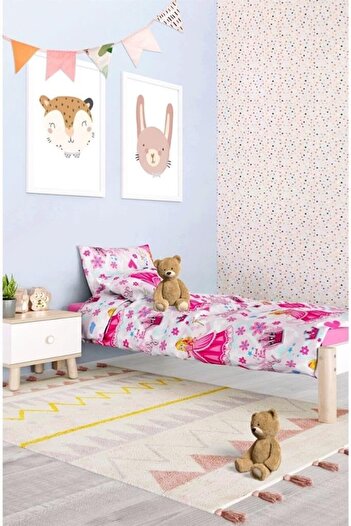 STOREMAX Polysight Princess Teenage Duvet Cover Set 160 * 220- Pink Trendzap 467437