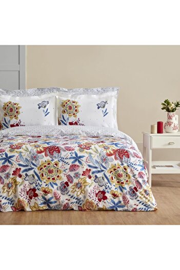 STOREMAX Sellbuyst Home Persly%100 Cotton Single Duvet Cover Set Blue Trendy 266450
