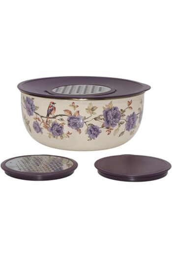 STOREMAX Snshop Home Fiorella 5-Piece Grater Mixing Bowl/Storage Bowl 467437