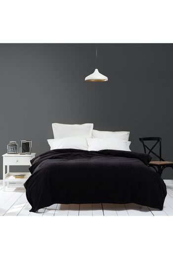 STOREMAX Sellbuyst Home Joena Black Double Blanket Trendy 266450