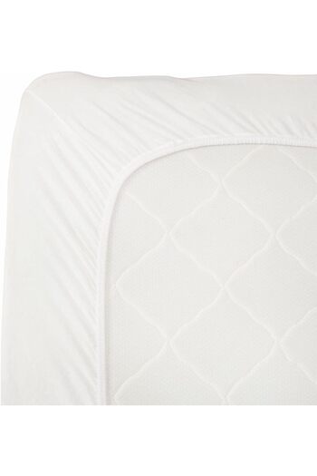 STOREMAX Sellbuyst Home Combed Cotton Fitted Sheet Single Size Ecru 100X200+30 cm Trendy 266450