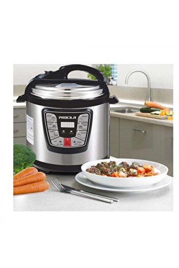 Procila Electric Pressure Cooker, Rice Cooker, 7-in-1 with Mandy Grill / Vegetable Steam Grill 8L 1500-1300W