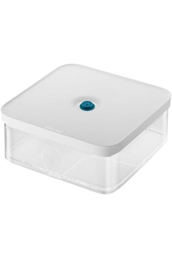 STOREMAX Sellbuyst Fresh & S Cube Vacuum Storage Container, L, 21 Centimeters, Transparent Mediterranean Blue Trendy 2664