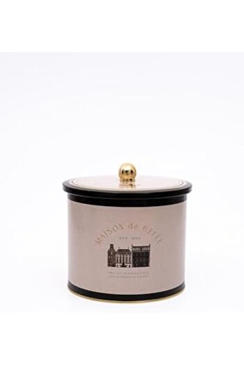 STOREMAX Snshop Patterned Food Storage Container - Metal Storage Container 17.5 cm X 15.5 cm (Azura Coffee) 467437
