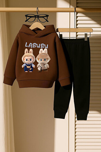 New Shine Brown Labubu Double Printed Unisex Sweatshirt