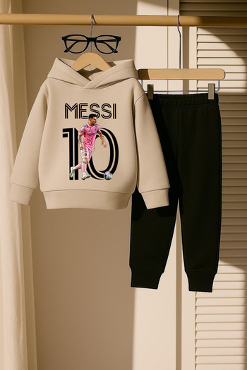 New Shine Φούτερ Messi Printed Beige Unisex