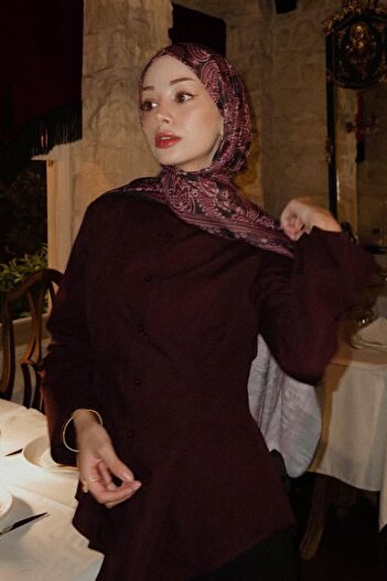 carell Η επιλογή του Şuranur Bilgin Ethnic Red Nilla βαμβακερό σάλι