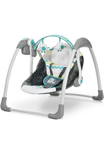 Mastela Electric Baby Swing Cradle with Music, 5 Speeds, Timer, Adjustable Backrest, Toy Bar, 13kg Max