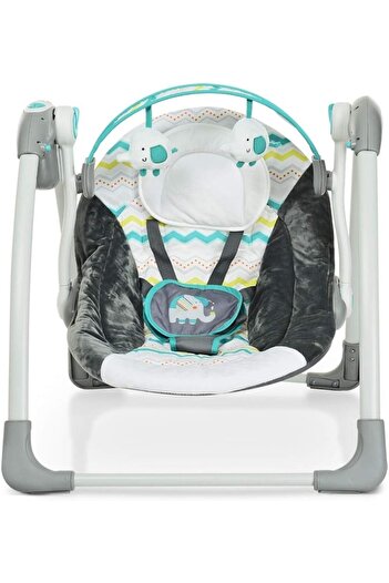 Mastela Electric Baby Swing Cradle with Music, 5 Speeds, Timer, Adjustable Backrest, Toy Bar, 13kg Max