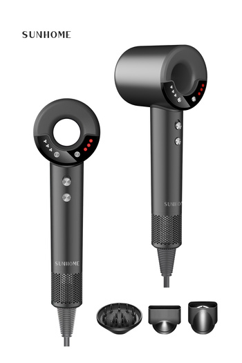 Sunhome Supersonic Hair Dryer with Diffuser Negative Ion Blow Dryer 110, 000 RPM Brushless Motor