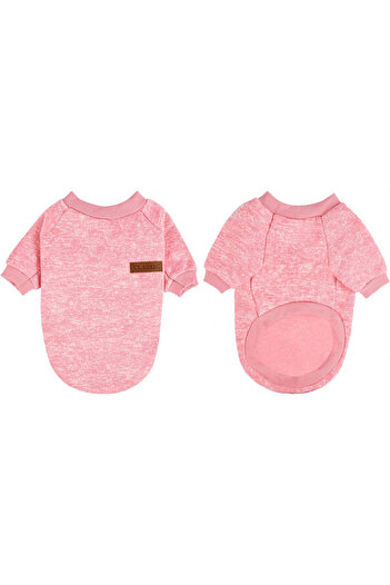Niumowang dog/cat sweater, cotton/polyester, pink, size XL