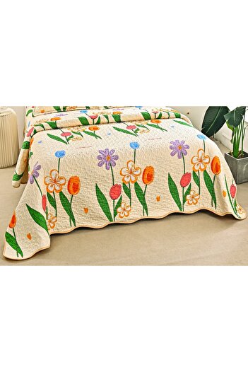 CHIRASO Microfiber Quilted Duvet Set, 2-Sided, 3-Piece, Duvet Cover 220x240cm, 2 Pillowcases