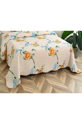 CHIRASO Microfiber Quilted Duvet Set, 2-Sided, 3-Piece, Duvet Cover 220x240cm, 2 Pillowcases