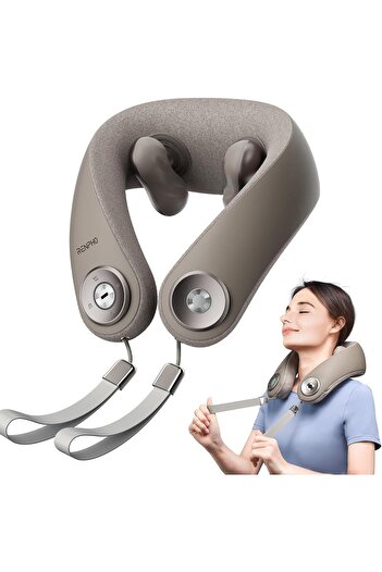 RENPHO Cordless Neck Massager with Heat, 6D Kneading Massage, Portable Heated Neck Pain Relief Massa