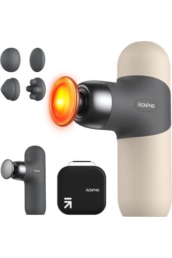 RENPHO Mini Thermal Massage Gun with Heat Function, Mini Massage Gun, Portable Fashionable Percussio