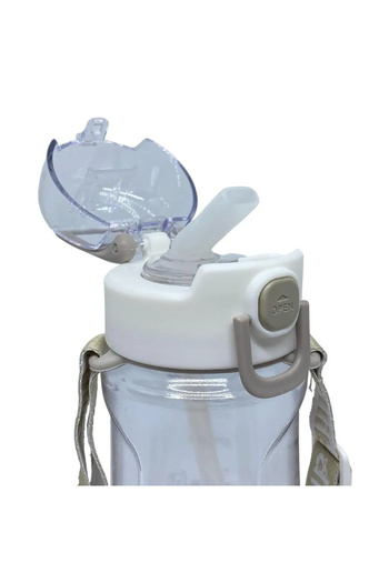 DILLER Tritan Children's Water Bottle with Straw White 550 ml