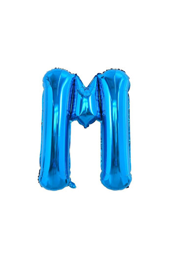 SDEPOT SDEPOT foil balloon, letter M, blue, 40 cm
