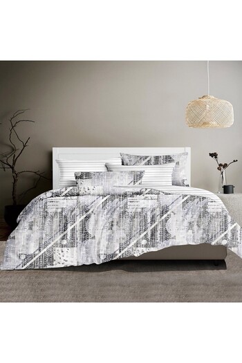 Favourite Vivert White Multicolor Print Duvet Set King, Double 6 Piece Set