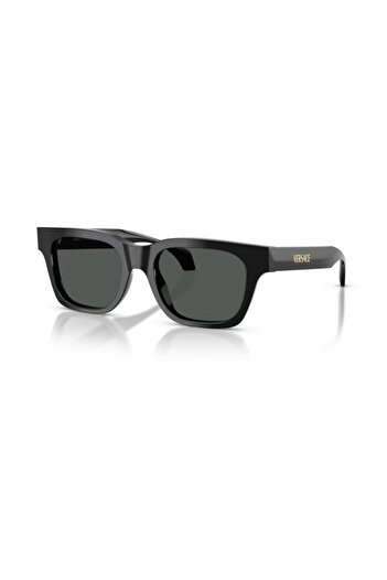 Versace Ve 4486 Gb187 52 Unisex Square Black Bone Sunglasses