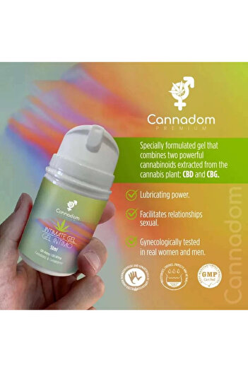 OEM Gel intim cu CBD 400mg + 400mg CBG Premium Cannadom - 50ml