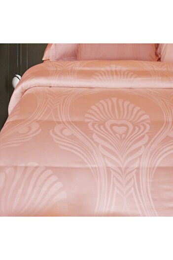 Ferrucci Frochi Pink Floral Print King Size 7 Piece Duvet Set