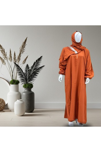 Brides Prayer gown with attached hijab, fits 60/120 kg