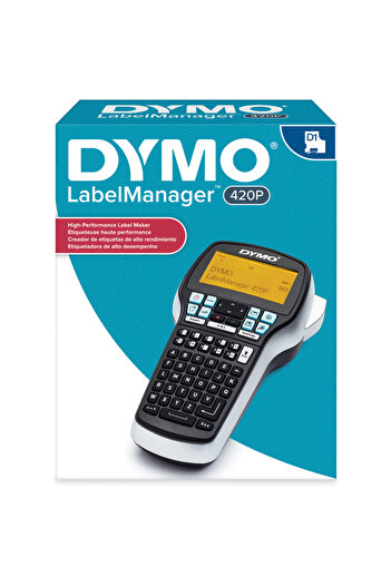 Dymo Label Maker with Adapter | LabelManager 420P High-Performance Label Maker, Rechargeable, PC and
