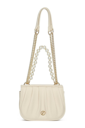 Zühre Chain Strap Bead Detailed Hand and Shoulder Bag Z0030