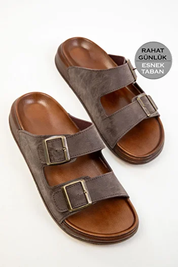 SOHO Men's Brown Slippers 20304
