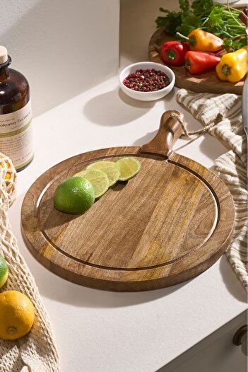 Karaca Timber Mango Oval Cutting and Presentation Board 36 cm