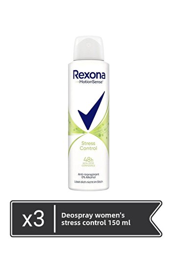 Rexona Deospray Women Stress Control 150 ml  x 3 pieces