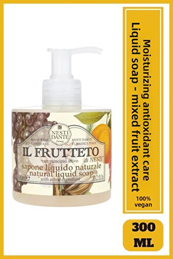 Nesti Dante Ii Frutteto Natural Liquid Liquid Soap Liquid Soap 500ml | Antioxidants and Hydration | Snow